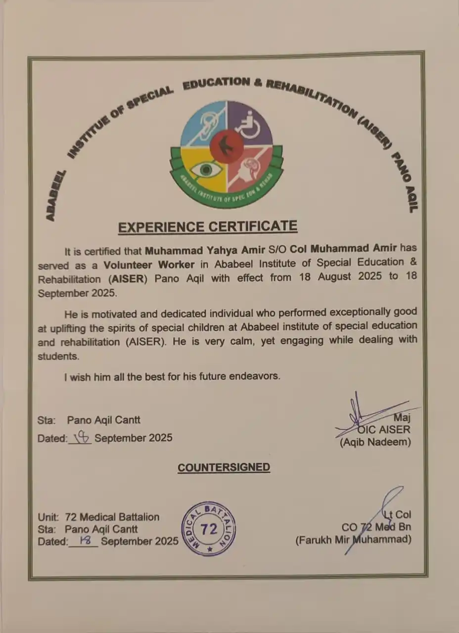 Aiser Volenteer Work