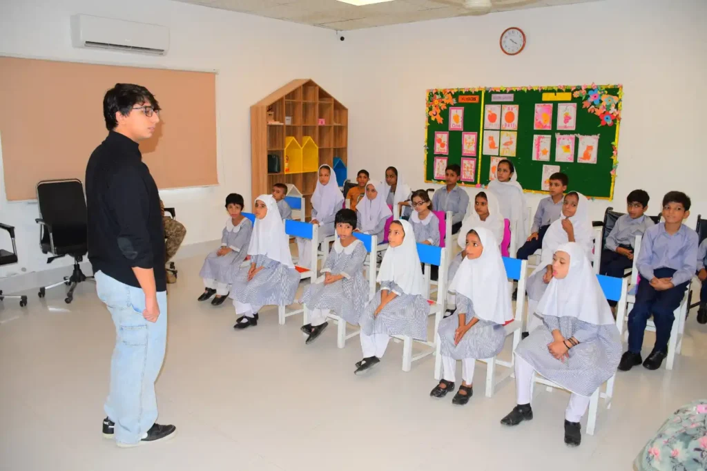 Children learning with joy at AISER, promoting inclusive education