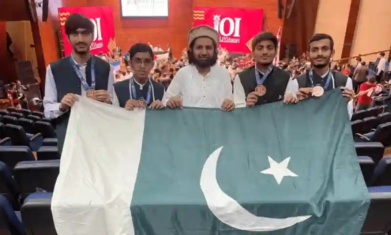 05110043a1f691c - Next Generation Pakistan Pakistani students winning medals at an International Informatics Olympiad, celebrating achievement