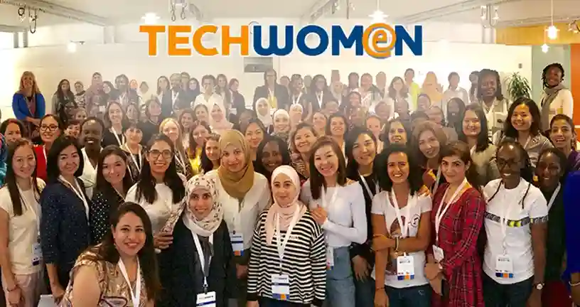 presentation11 - Next Generation Pakistan Diverse women in tech collaborating, representing empowerment in STEM