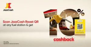 jazzcash-offers-10-cashback-on-fuel-payments-through-raast-enabled-qr-codes-to-support-customers-amid-rising-fuel-prices