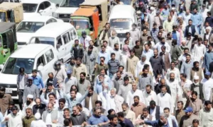 iesco-field-staff-protest-against-privatization-at-g-7-headquarters-in-islamabad