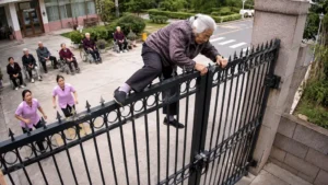 92-year-old-grandma-escapes-nursing-home-in-china-by-climbing-gate-in-seconds
