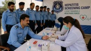 islamabad-police-launches-hepatitis-screening-camp-for-officers