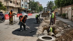 sindh-govt-orders-road-and-sewerage-repairs-in-gulistan-e-jauhar